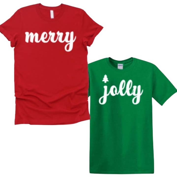 The Candy Collections - Wholesale Screen printed t-shirt – Women′s - Merry Santa favorite party team crew Christmas tee shirt 1