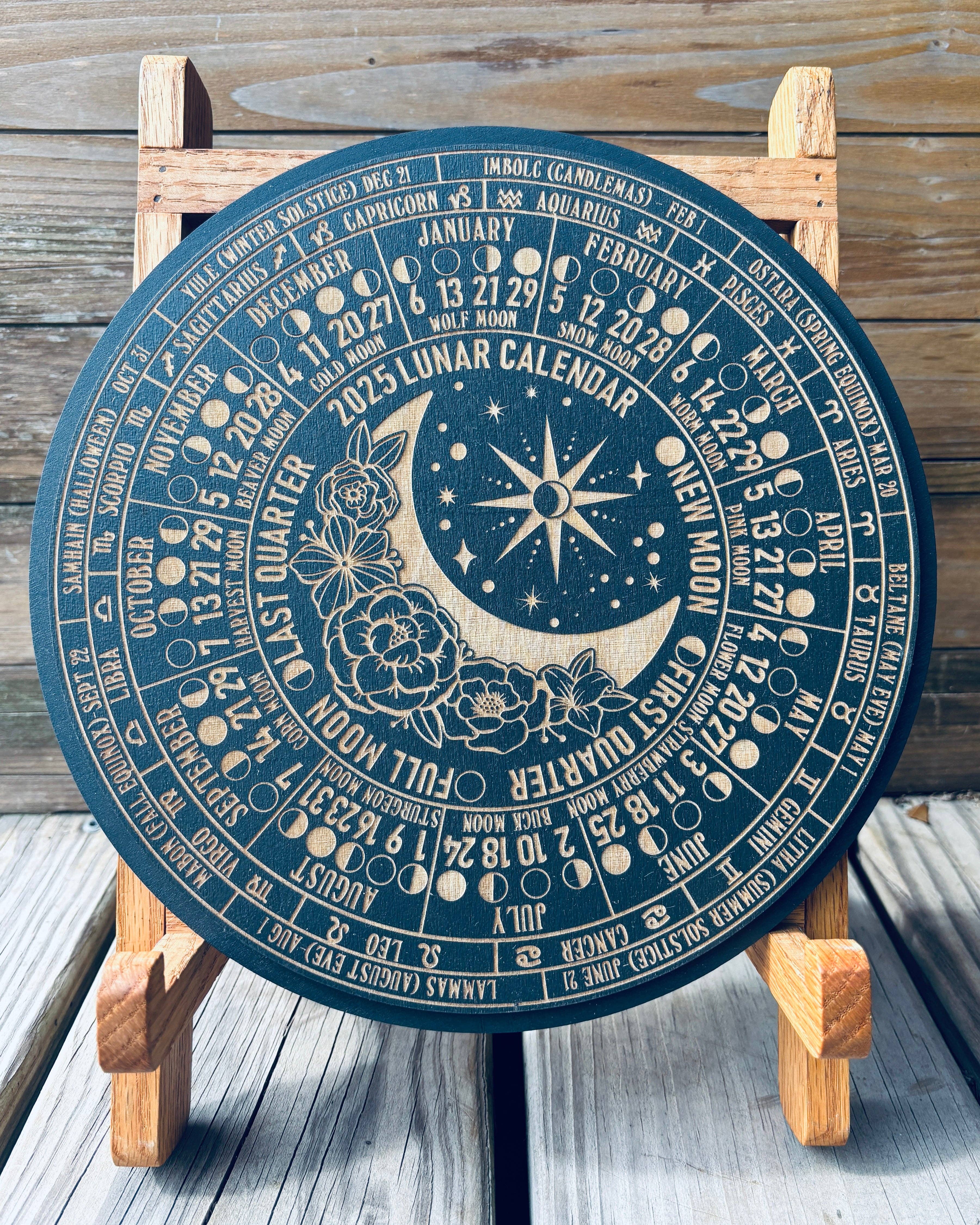 Kraftmir - Wholesale Calendar - Lunar Calendar 2025 Functional Moon Phase Altar Calendar 4