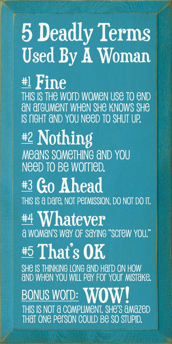 SAWDUST CITY – Engroshandel Skilt – 5 Dødbringende udtryk brugt af en kvinde7