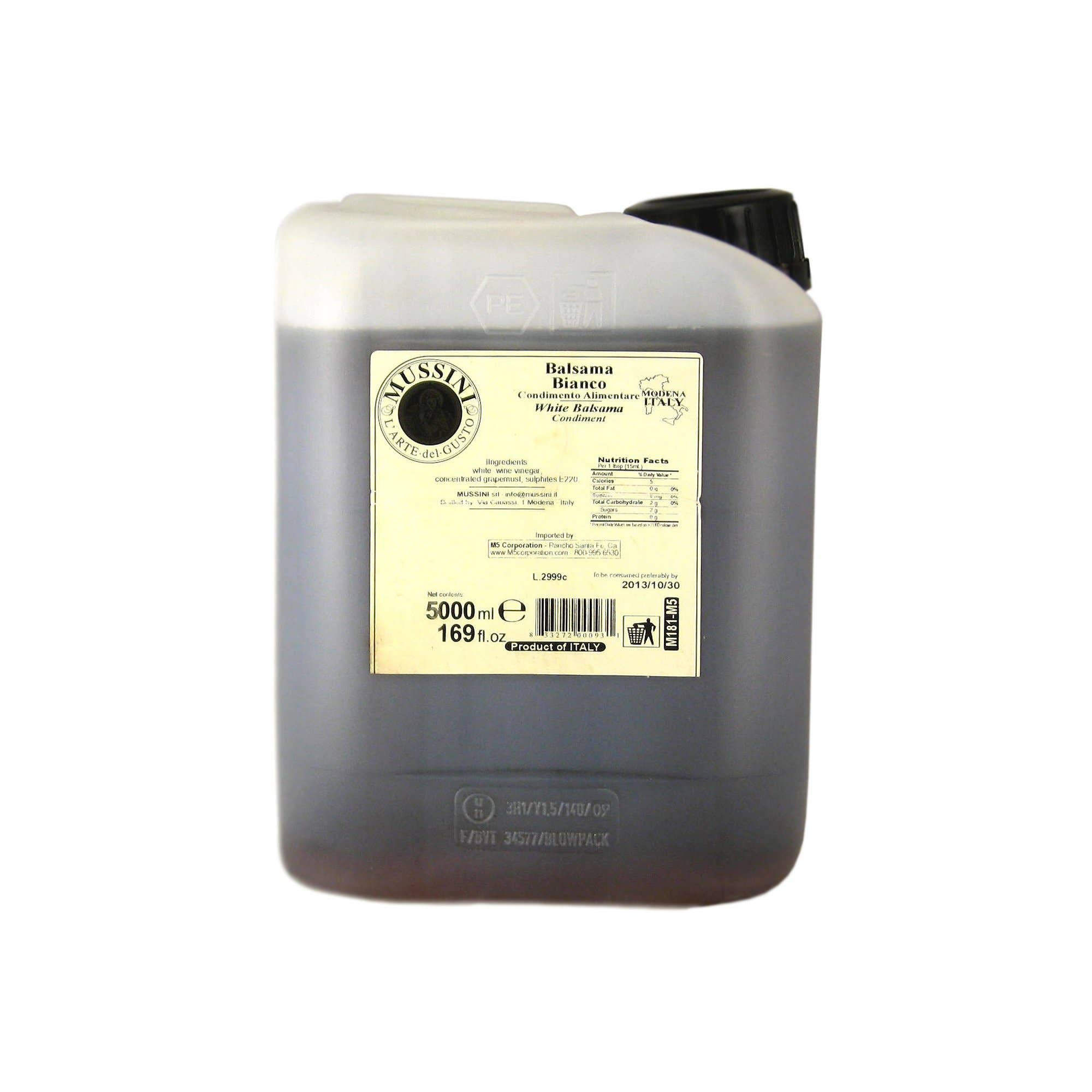 M5 Corporation - Wholesale Vinegar - White Balsamic Vinegar - 169oz (5Liter)