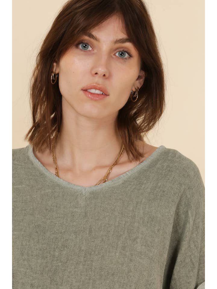 LINEN & COTTON HOUSE - Wholesale Blouse - Women's - COTTON LINEN SHIRT. 367