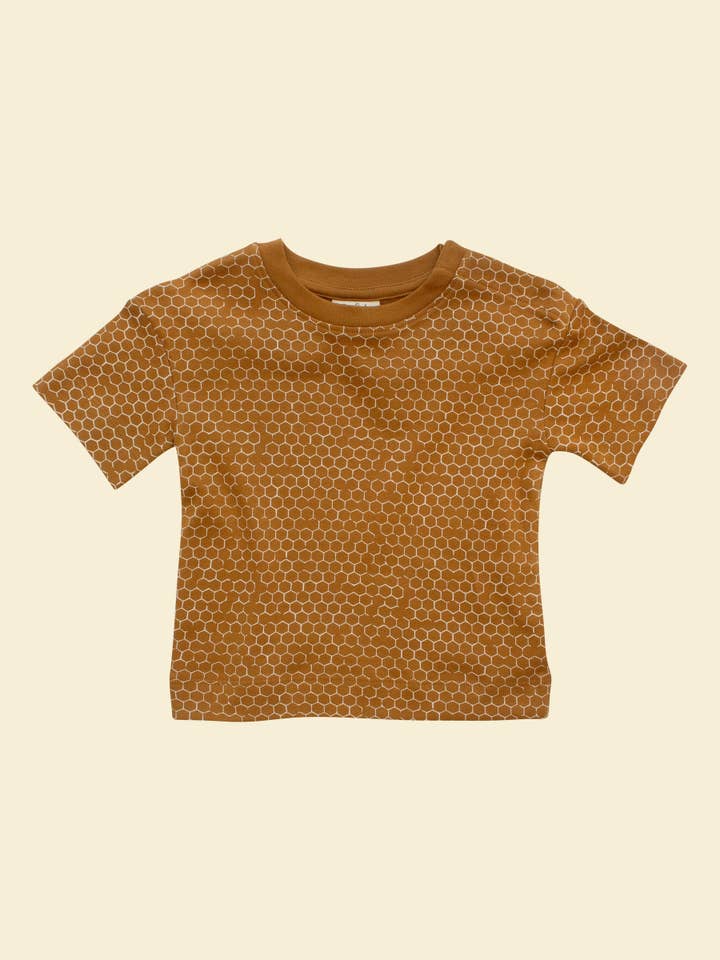 Short-sleeve tee - Honeycomb | Organic for wholesale by Ziwi Baby