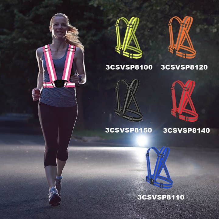 3C Products - Wholesale Safety Suspenders - Unisex - 3CSVSP8170 Hot Pink Adjustable Safety Suspenders / Harness