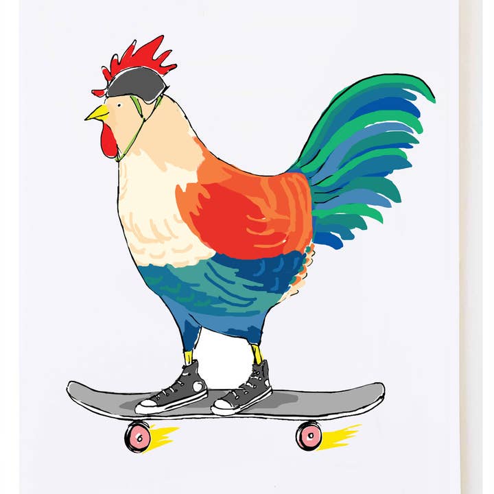 Rooster Skateboarding for wholesale by mollyOcards