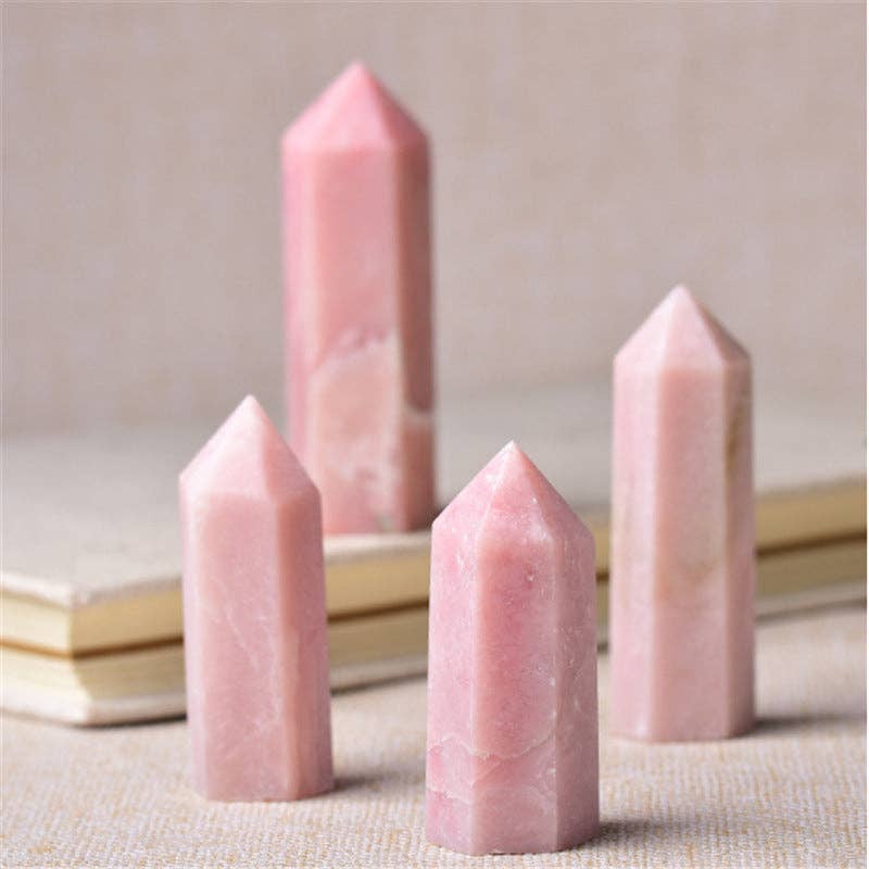 Moon Rituals - Wholesale Spiritual Stone/Crystal - Pink Opal Tower - Emotional Healing1