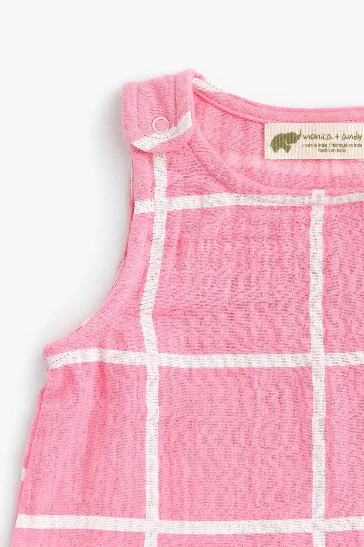 Monica + Andy – Großhandel Strampler – Baby – Gaze-Bubble-Strampler_Rosa Fensterkreuz1