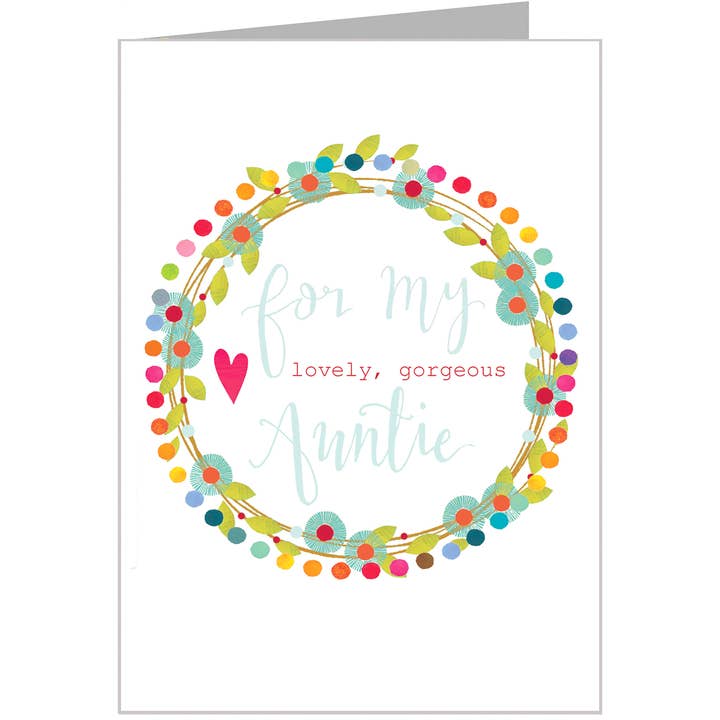 FF01 Tante kaart met zilveren folie voor wholesale door Kali Stileman Publishing