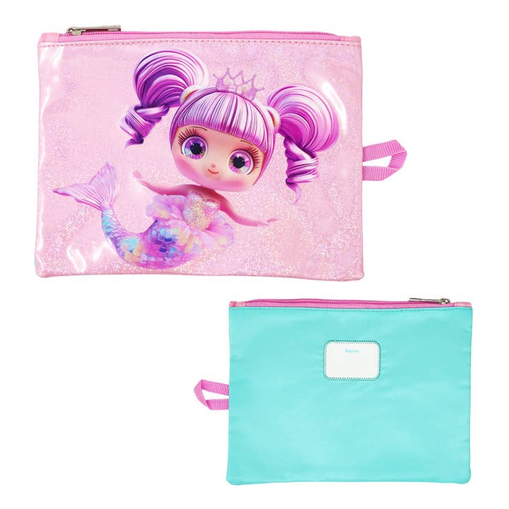 Mermaid Girl Pencil Case - (Pack Size: 1) for wholesale by Pink Poppy