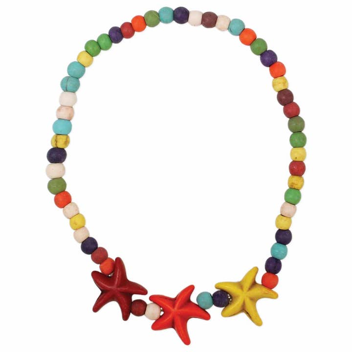 ZAD – Engroshandel Ankelkæde – Strand skatte sten søstjerner Stretch Ankelkæde1