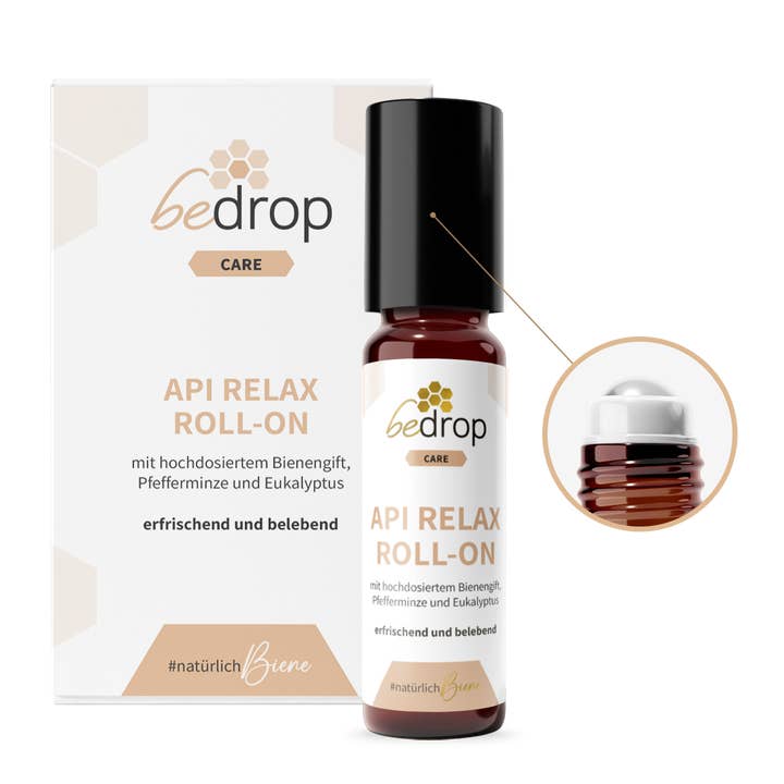 Api Relax Roll-On à forte concentration de venin d'abeille, menthe poivrée pour la vente par bedrop