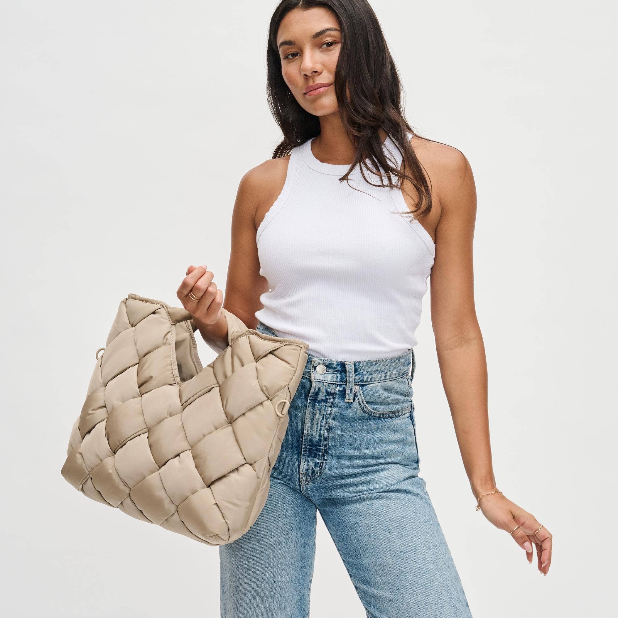 Sol and Selene - Wholesale Tote Bag - Women's - Revelation Woven Nylon Tote Crossbody13