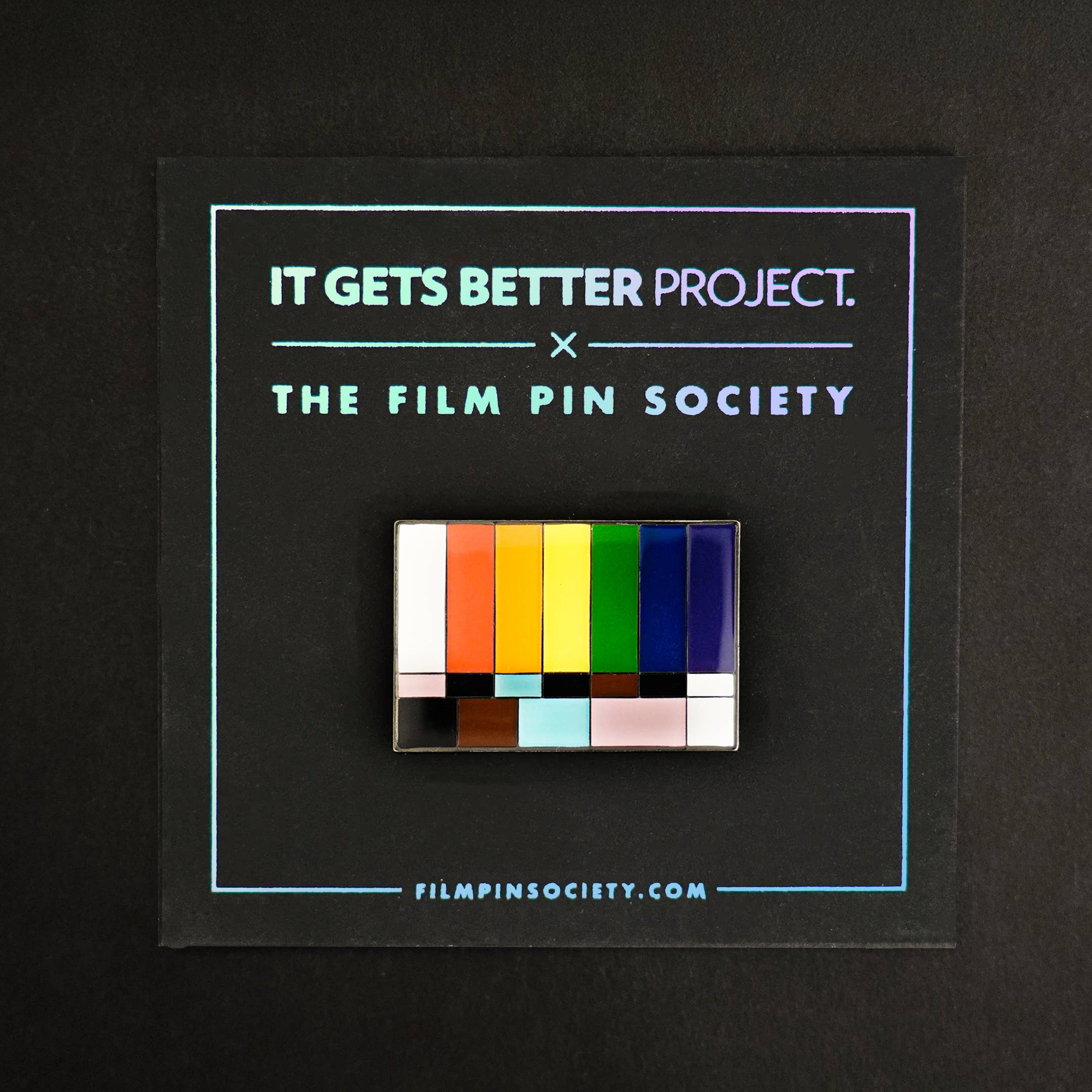 Film Pin Society - Wholesale Lapel Pin/Button - Color Bars and Tone LGBTQ+ Pride Pin 6