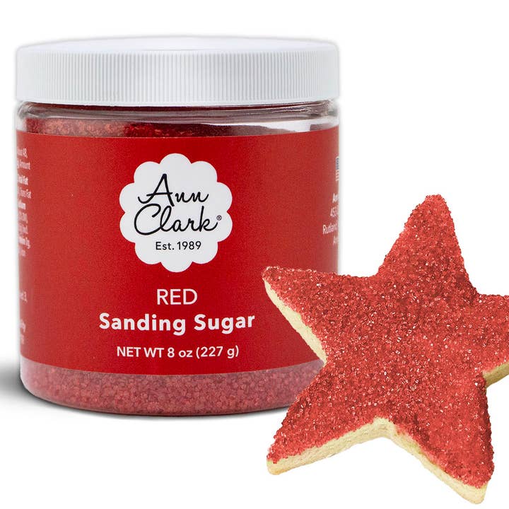 Ann Clark Red Sanding Sugar for wholesale by Ann Clark