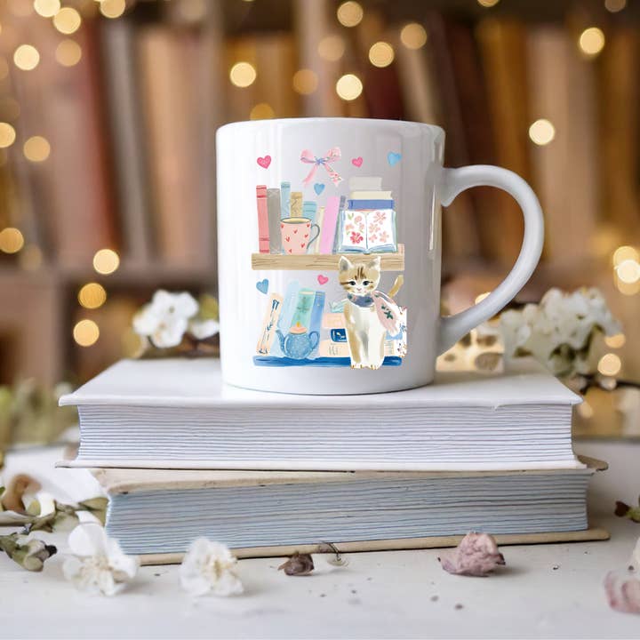 Keramikkrus Katten og romanerne i blomst for engroshandel hos Les Moonettes