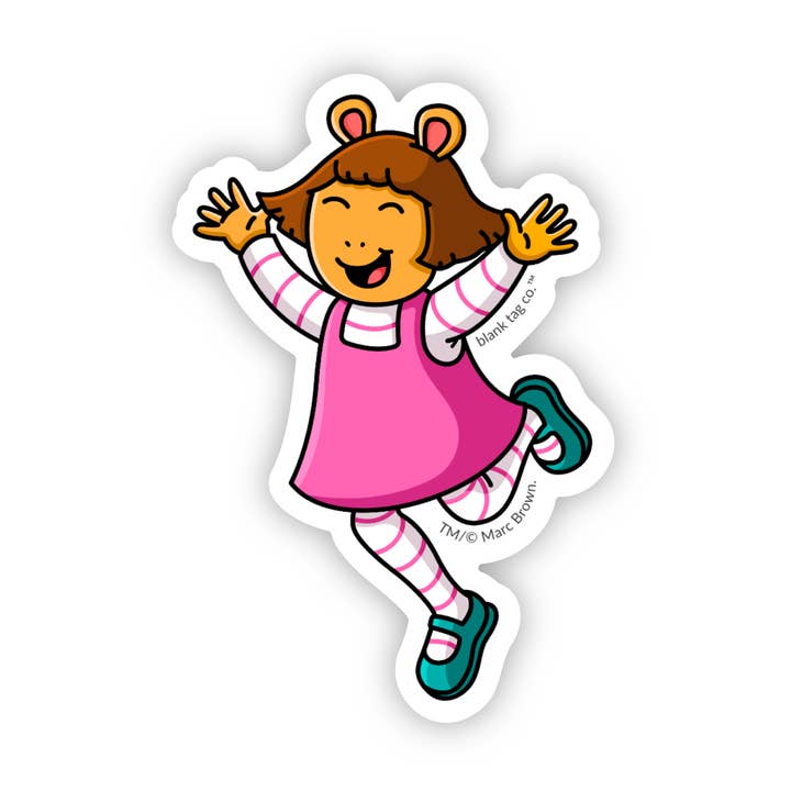 The D.W. Jumping Sticker for wholesale by Blank Tag Co. Stickers - Waterproof Stickers