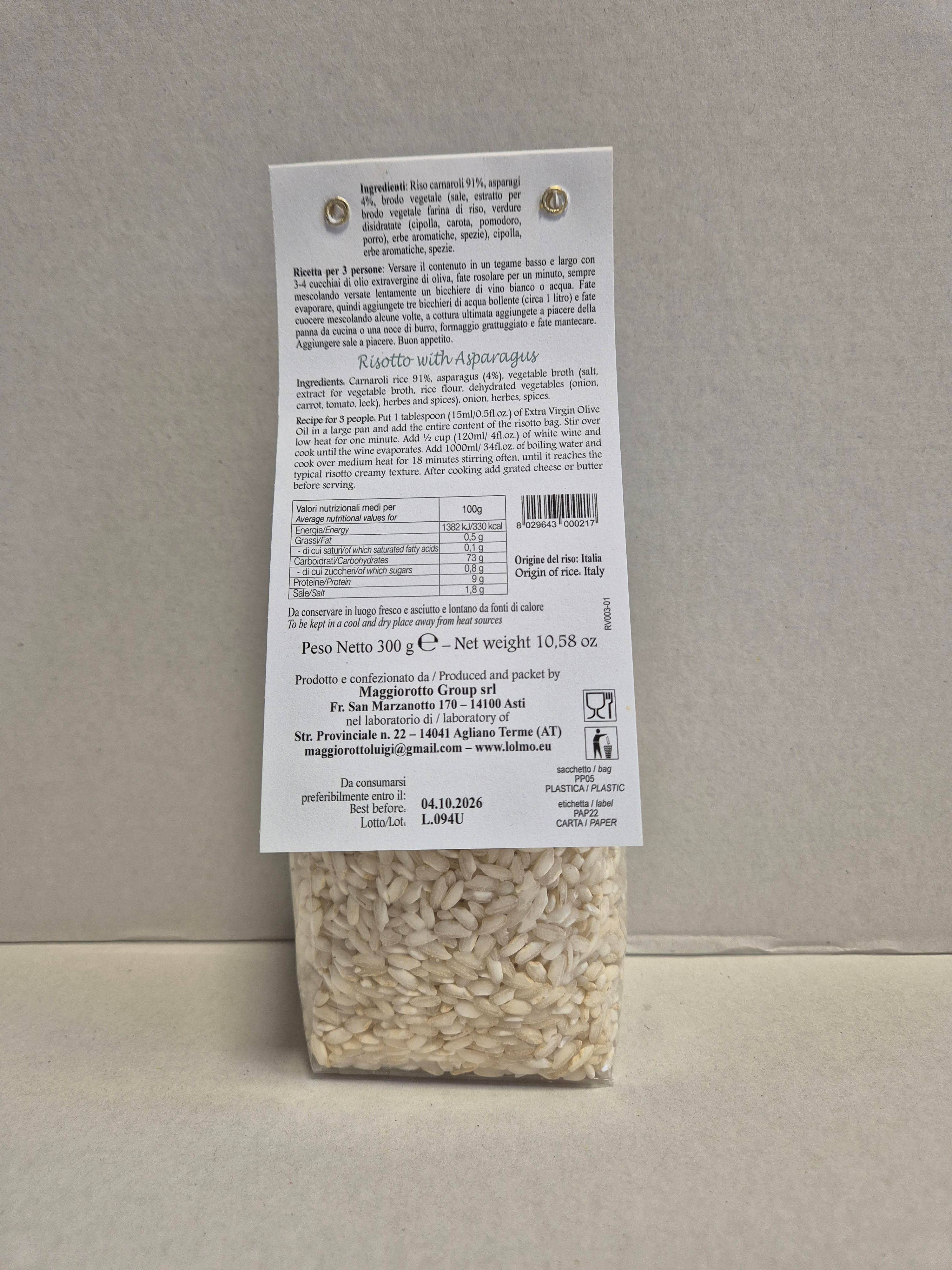 l'olmo - Wholesale Risotto - Asparagus Risotto1