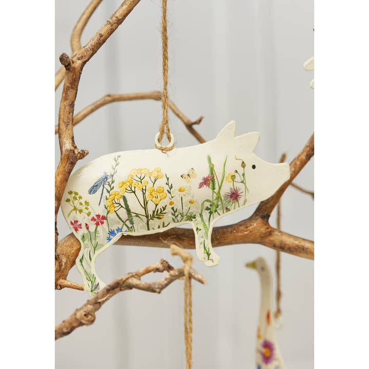 Namaste - Wholesale Decal - Party Decorations - Hanging Metal Farm Animal Decorations