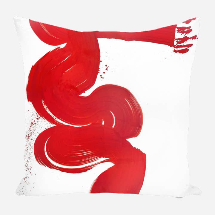 Red Current Pillow for wholesale by John Beard Fine Art