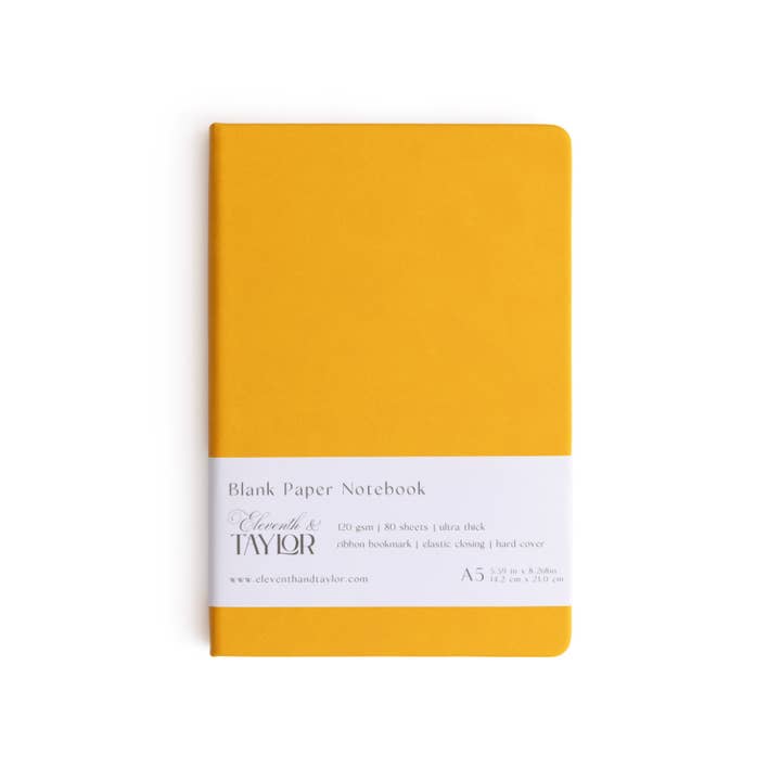 Eleventh and Taylor - Wholesale Journal/Diary - 160 Page A5 Blank Journals: 120 GSM Thick Blank Card Stock11