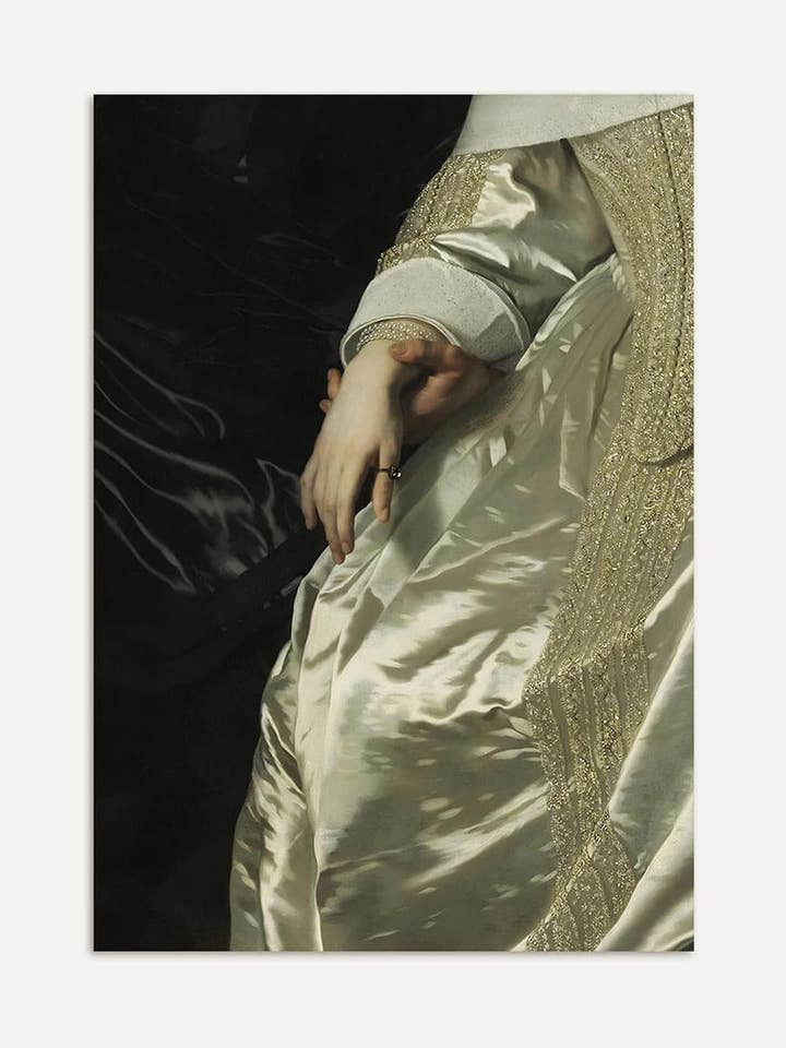 Sart gestus – Barok portrætdetalje kunsttryk for engroshandel hos Modern Antique Prints