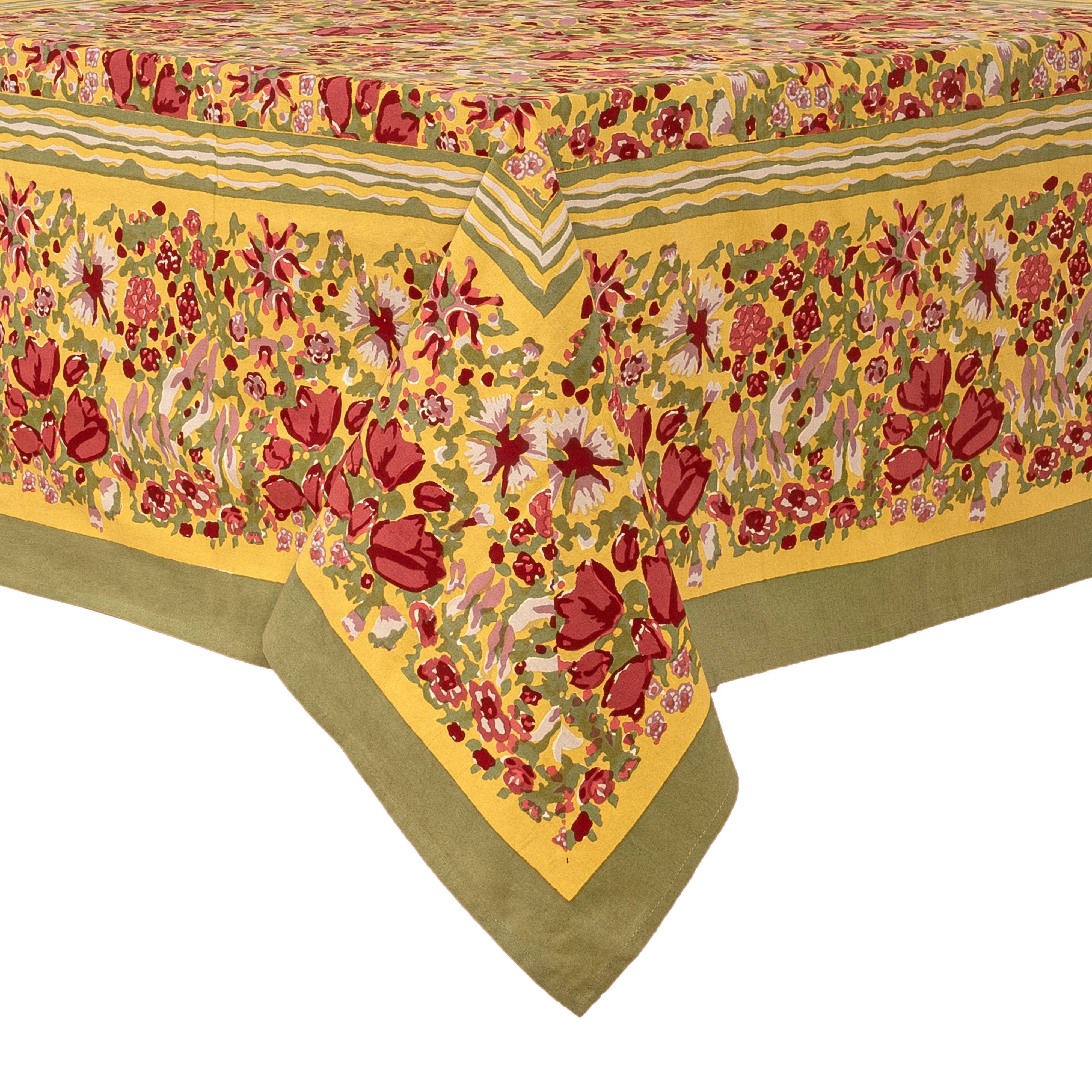 Couleur Nature - Vente Nappes - Jardin Rouge et Vert | Nappes françaises Couleur Nature11