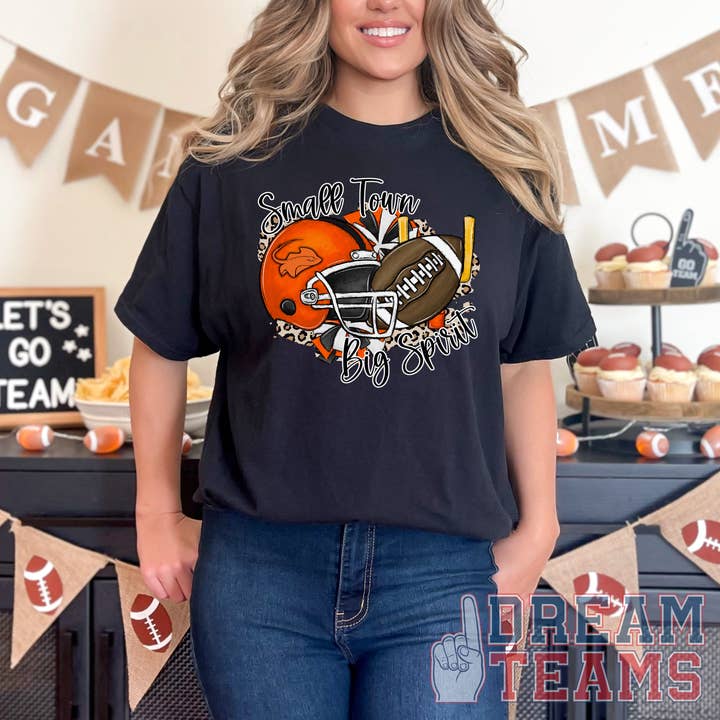 Daydreamer Designs - Wholesale Screen Printed T-Shirt - Women's - Small Town Big Spirit CUSTOM Team Top 1
