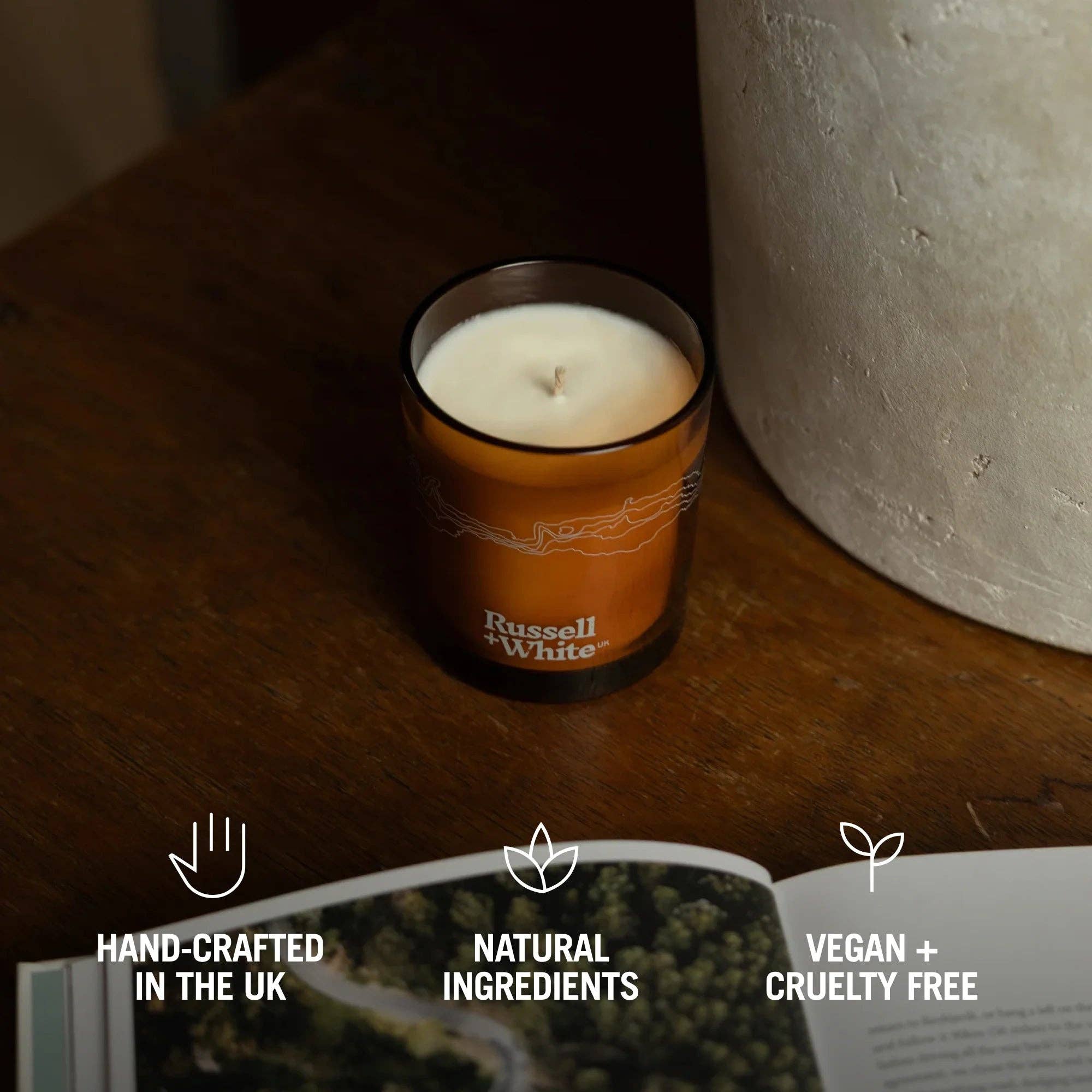 Russell + White - Wholesale Jar/Filled Candle - Eastern Garden 250g Scented Soy Candle8