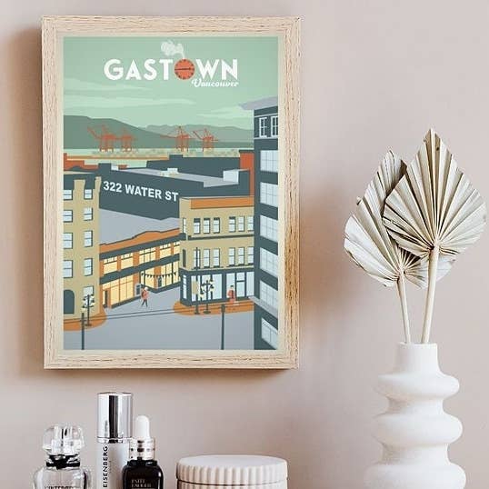 Affiche Gastown Waterstreet pour la vente par TripPoster