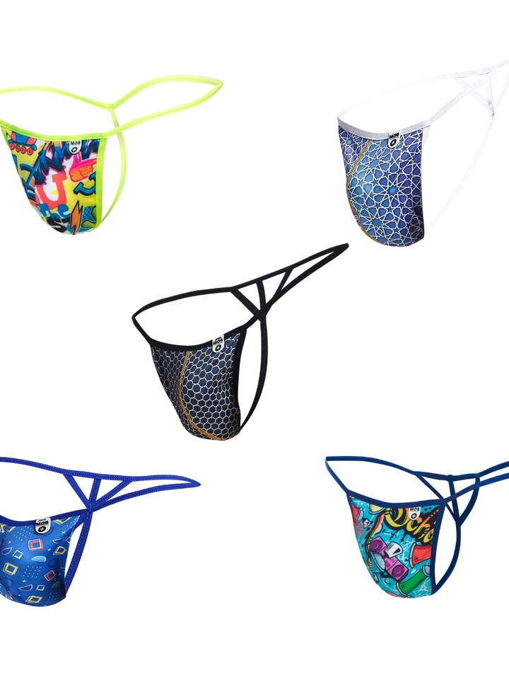 Mob Hipster T Thong Print for wholesale by Malebasics Underwear