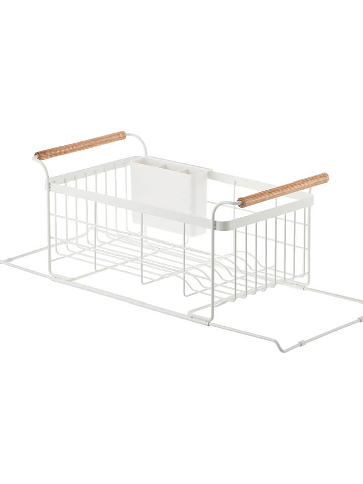 Tosca Over-the-Sink Dish Rack - Steel + Wood for wholesale by Yamazaki Home