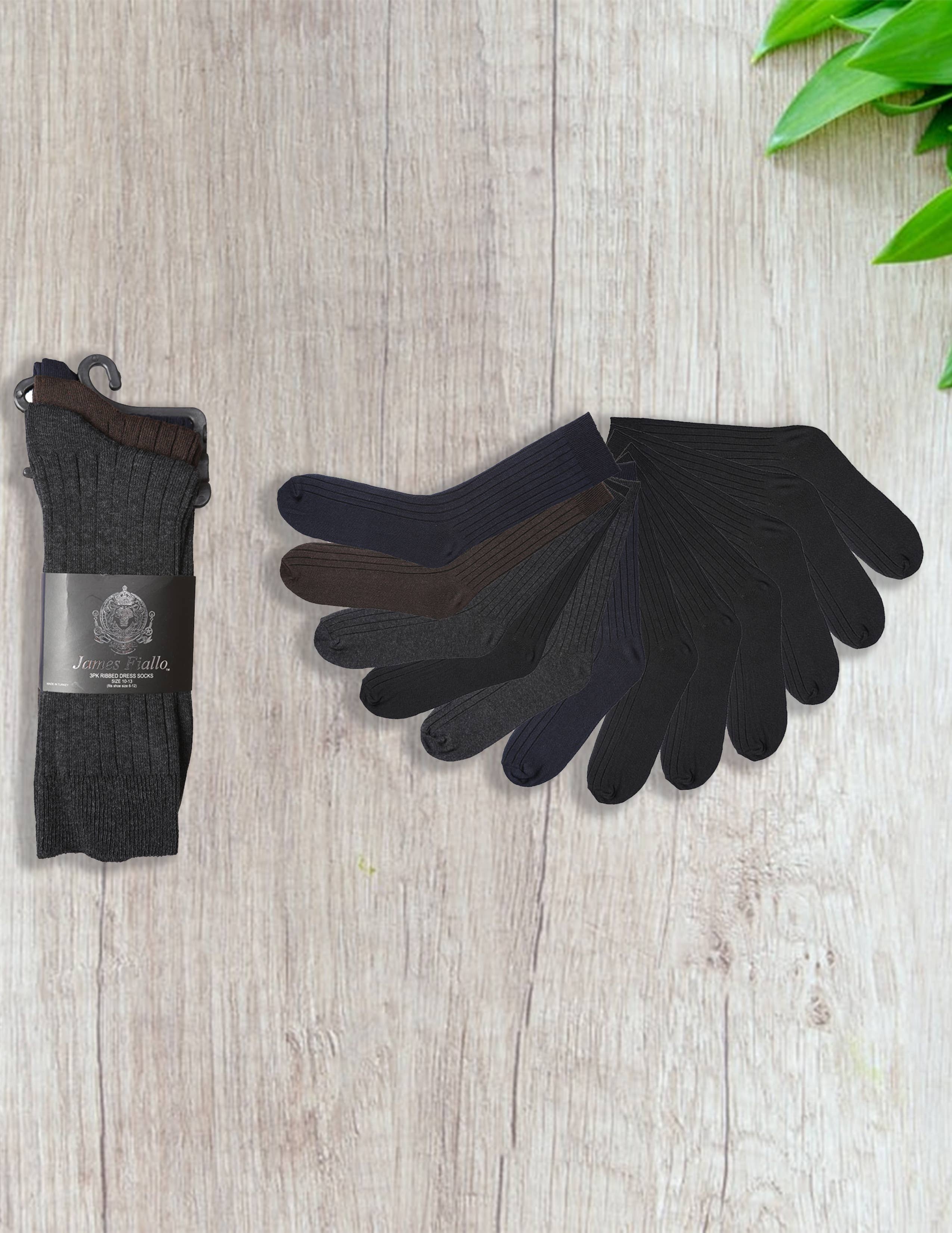 Isadora, Tipi toe, & James Fiallo – wholesale Socks – Men's – Men's James Fiallo 3 Pack Colored Athletic Dress Crew Socks0