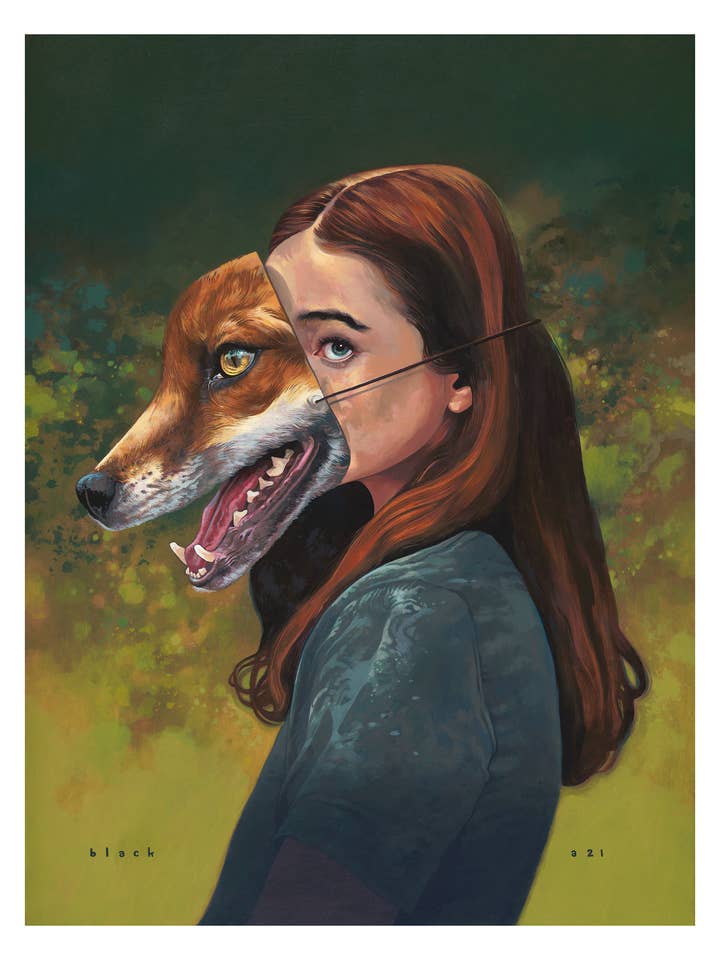 Fox Girl Print for wholesale by Black Market