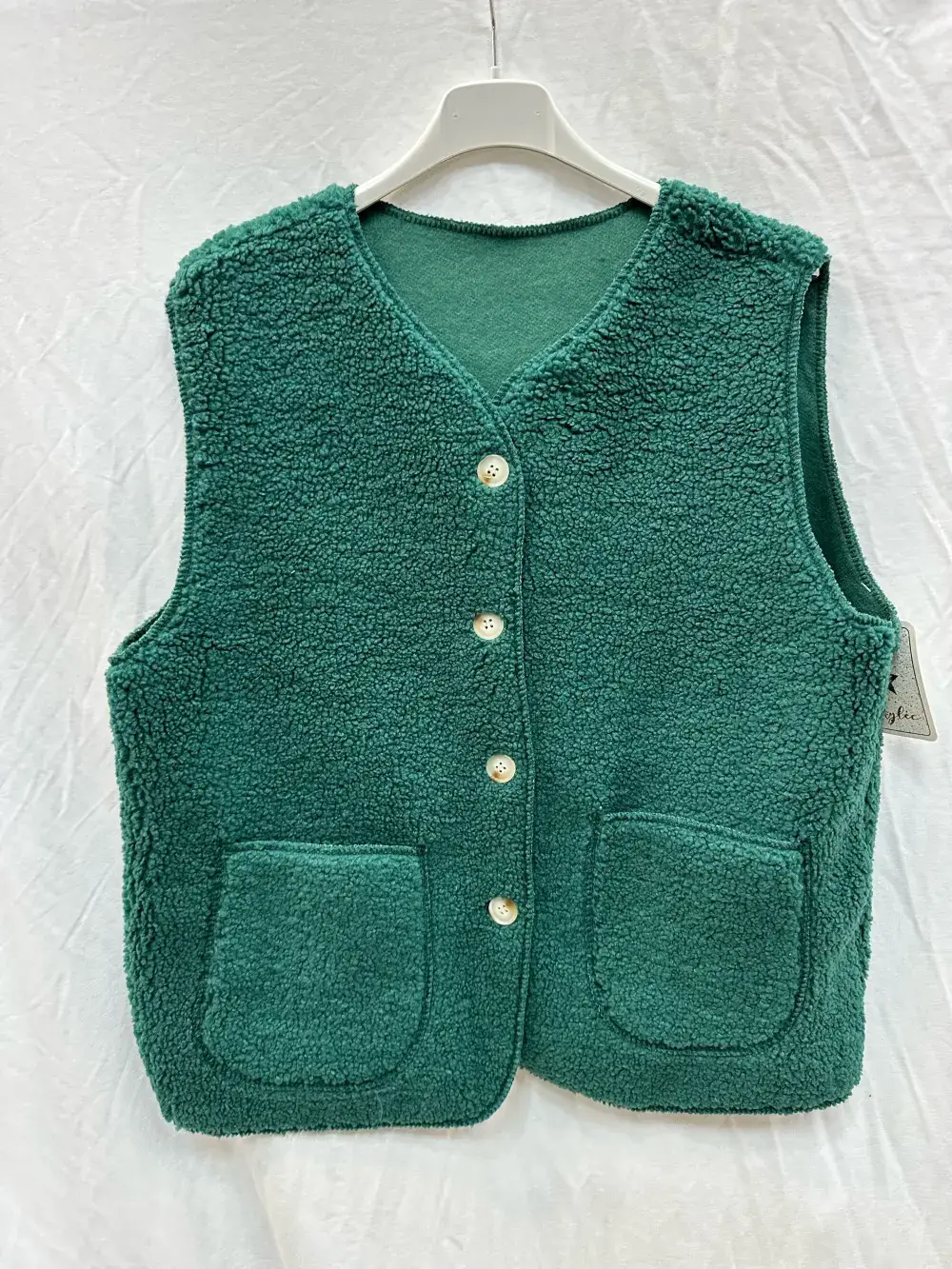 Mimi & Gogo - Vente Veste sans manches – femme - Gilet moumoute sans manches @6108_GiMoumoute4