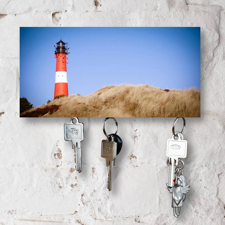 porte-clés sur bois - Sylt - aimant variant pour la vente par Kila-Photography - Deine Stadt auf Holz