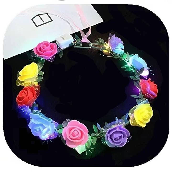 Diacly - Wholesale Fashion Headband - Women's - Light up Head Flower Garland Hair Deco