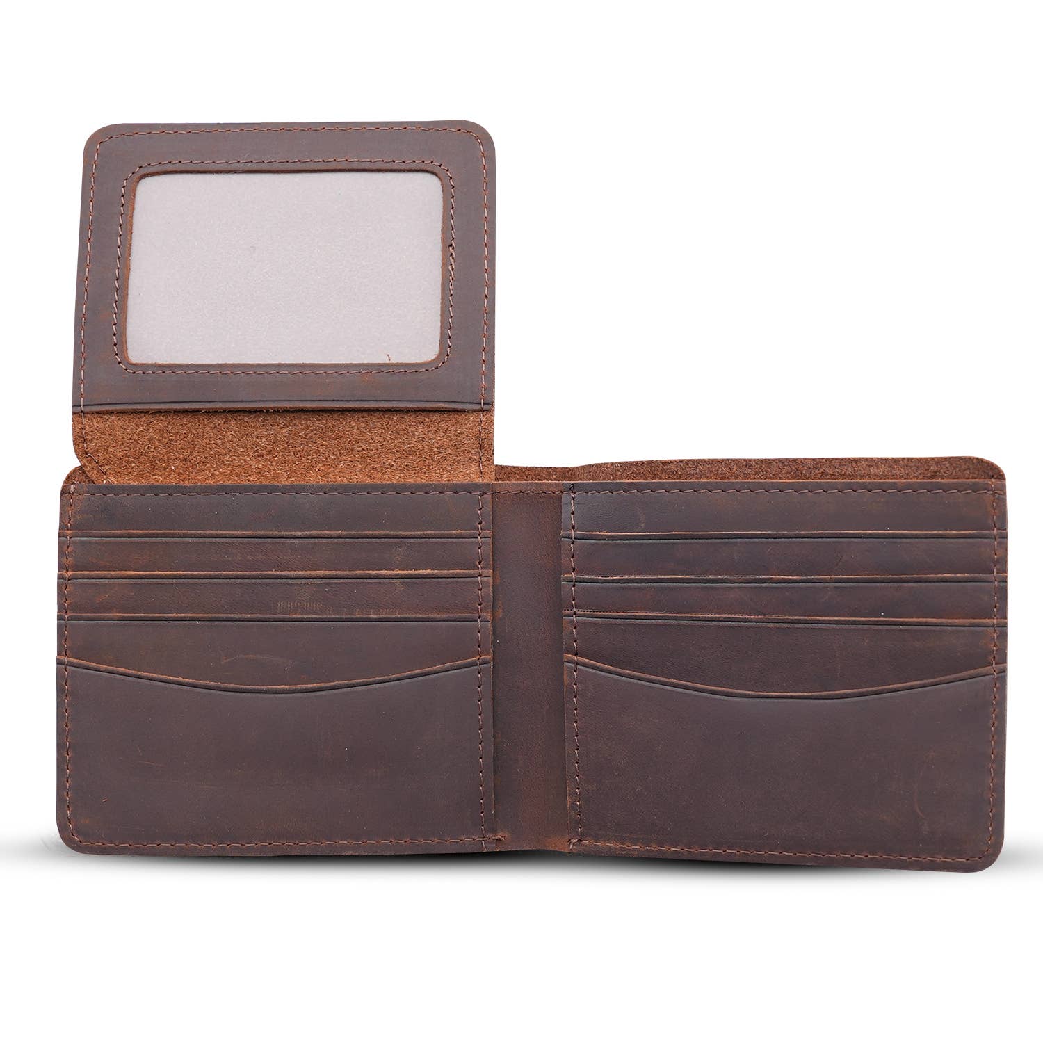American Leather Goods - Wholesale Wallet - Men's - Genuine Leather Wallet for Men with Flap out ID Window5