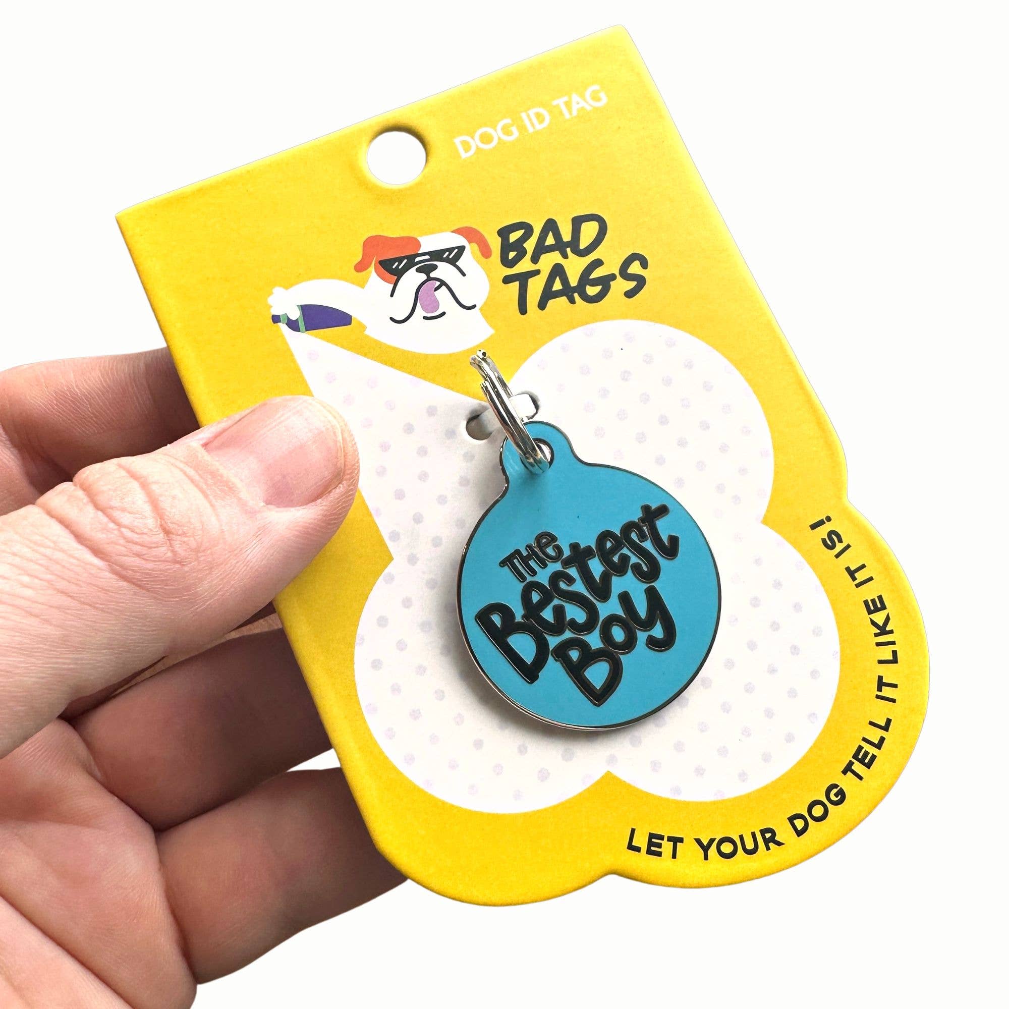 Bad Tags - Wholesale Pet Collar Charm - Cat/Dog - Personalized Dog ID Tag Scannable QR Code - The Bestest Boy1