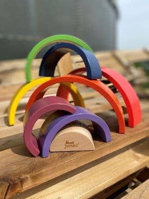 Inside Out Toys – wholesale Stacking rings game – Baby – Jumini Stacking Rainbow1