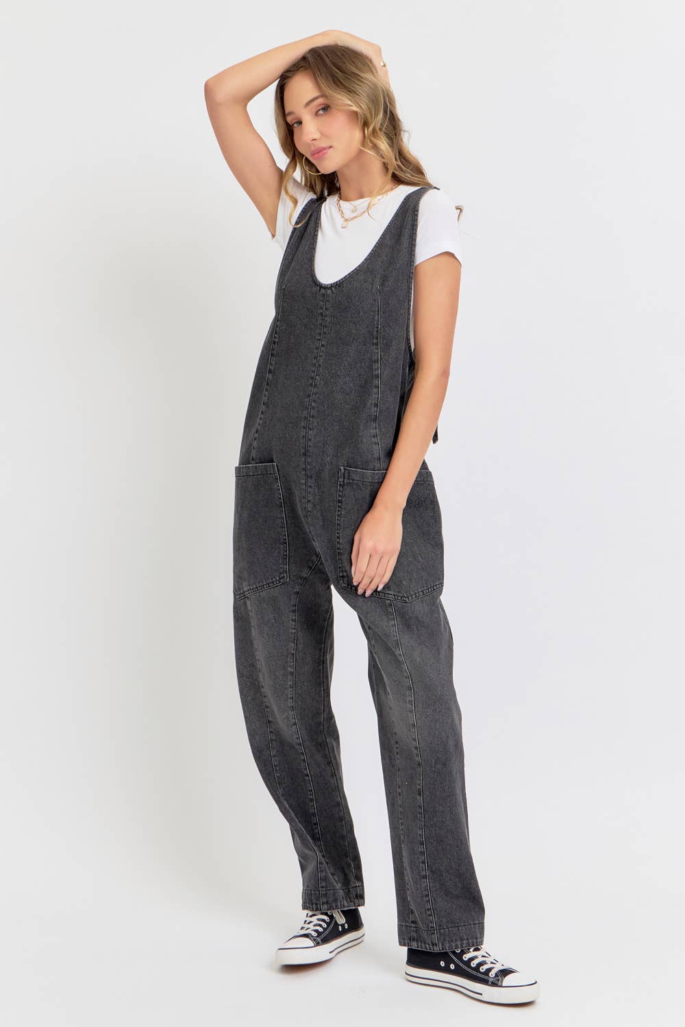 Sweet Lovely by Jen - Wholesale Jumpsuit - Women's - BESTSELLER ONE-AND-DONE DENIM JUMPSUIT31