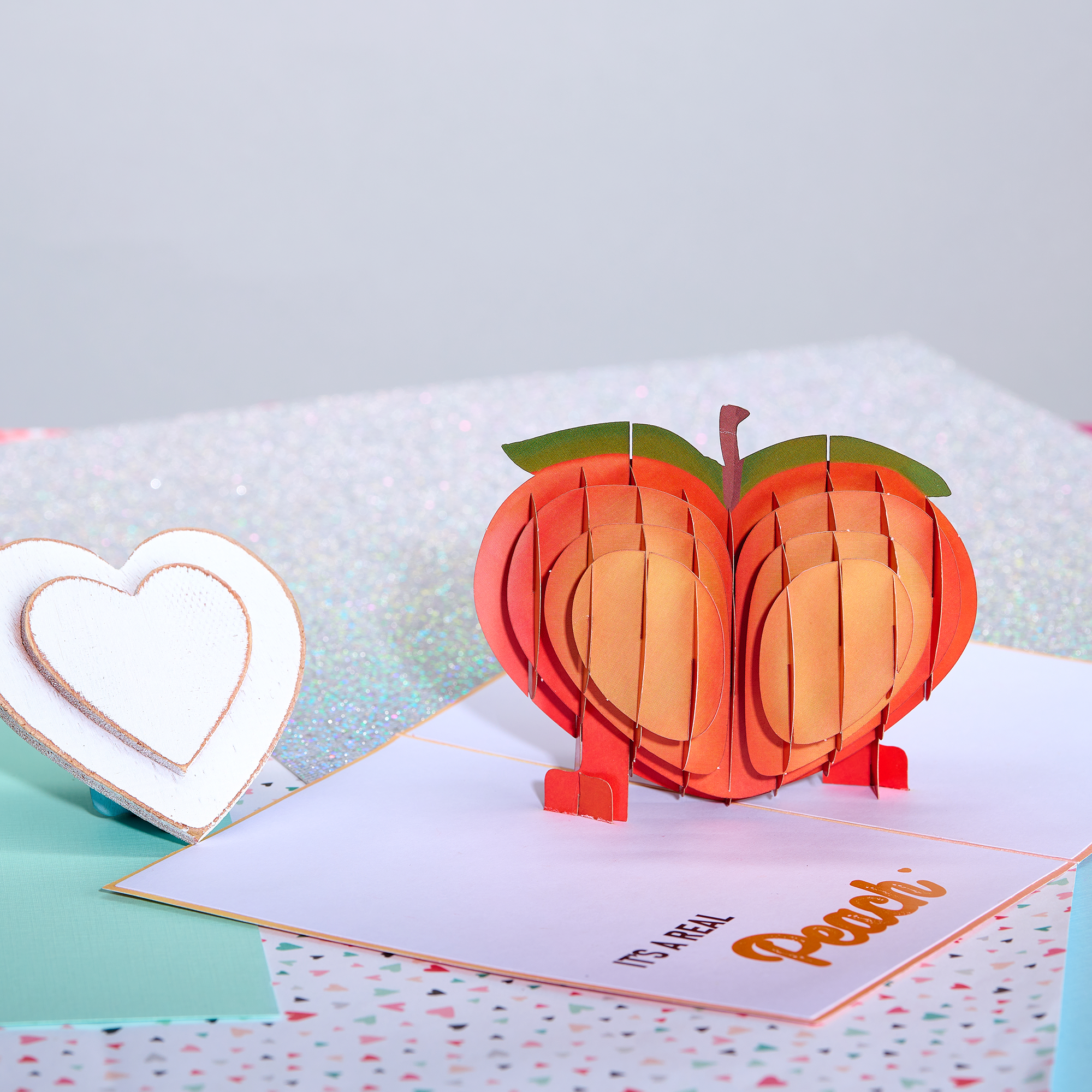 Card Foolery - Wholesale Anniversary Card - It’s Peachy Funny 3D Pop-Up Cheeky Birthday Card3