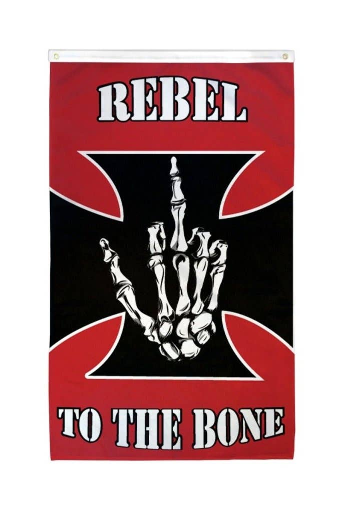Flags Importer - Wholesale Flag - Rebel to the Bone Flag 3x5ft Poly0
