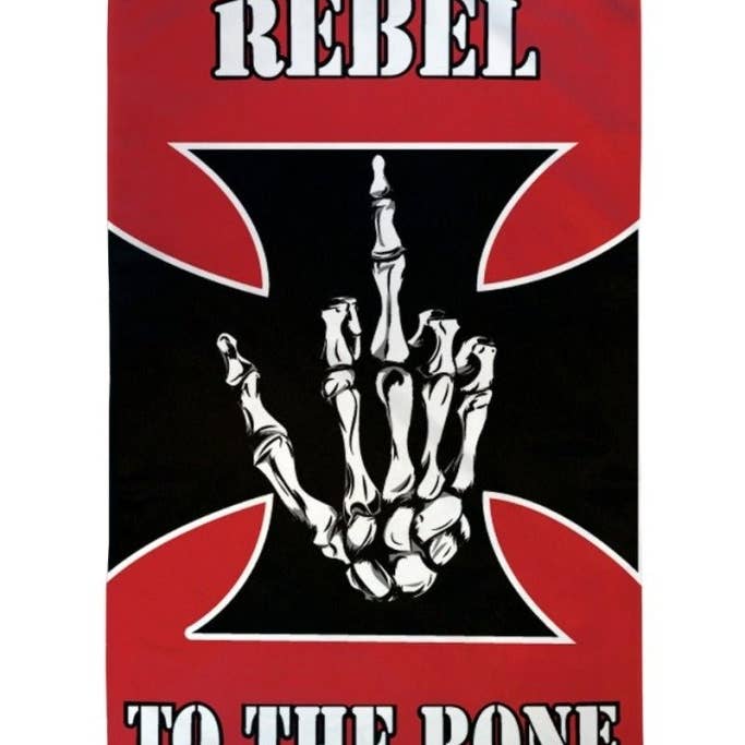 Flags Importer – Bandeira por atacado – Bandeira Rebel to the Bone 3x5ft Poliéster
