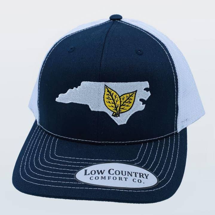North Carolina Tobacco Navy/Hvid Hat for engroshandel hos Riverbed Threads