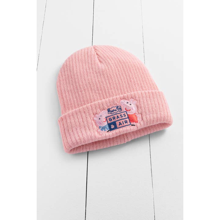 Grass & Air - Venta al por mayor Gorro de lana - Niños - Gorro rosa para niños de Peppa Pig