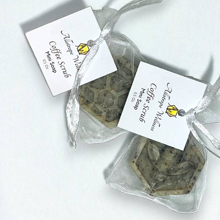 Allotrope Wellness, Inc. - Wholesale Bar Soap - Coffee Scrub Exfoliating Soap Mini1