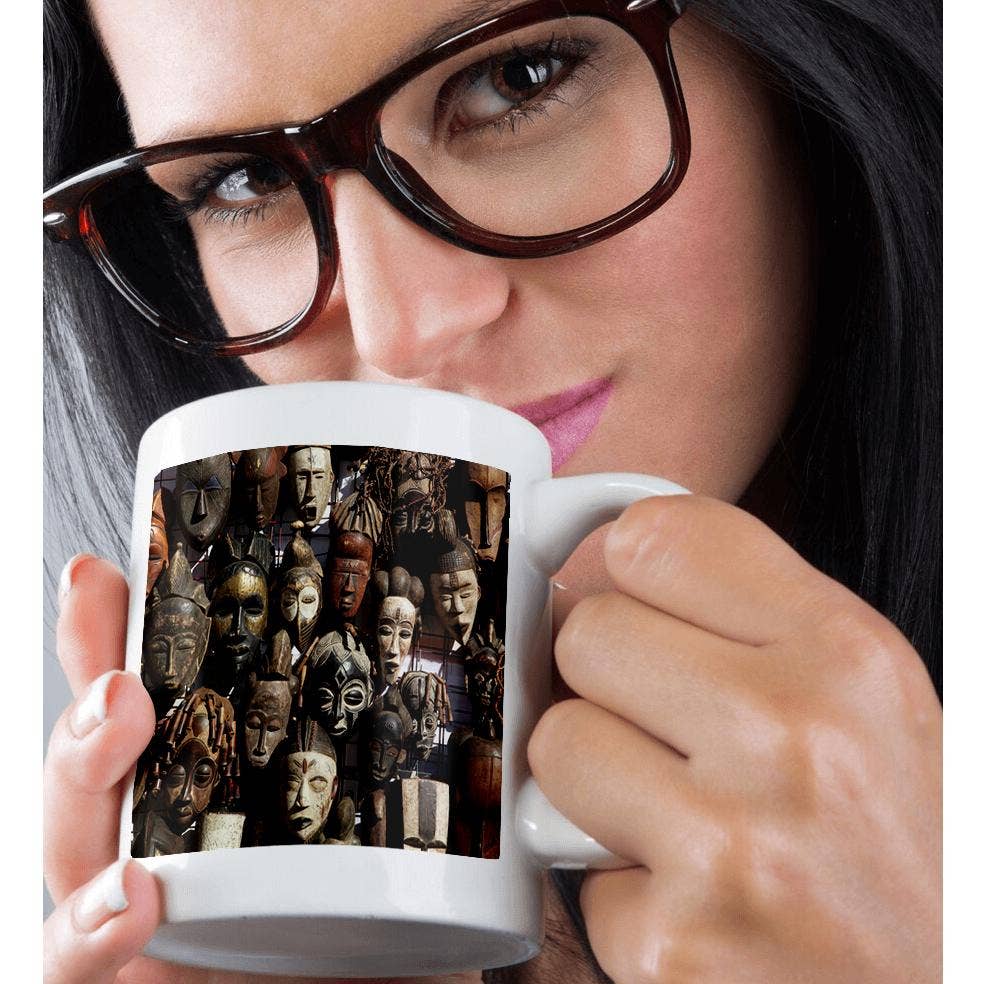 3dRose - Wholesale Coffee Mug - 3dRose, Mask stall at African curio market, Cape Town, South Africa., Mug9