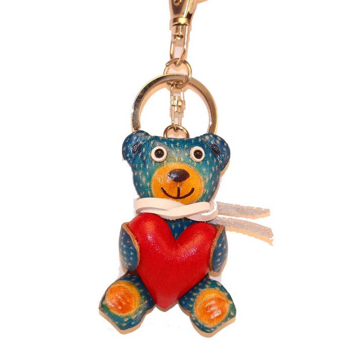 Sunflower Handmade leather inc - Wholesale Keychain - Women's - Handmade genuine leather Bear Key Chain KC4148