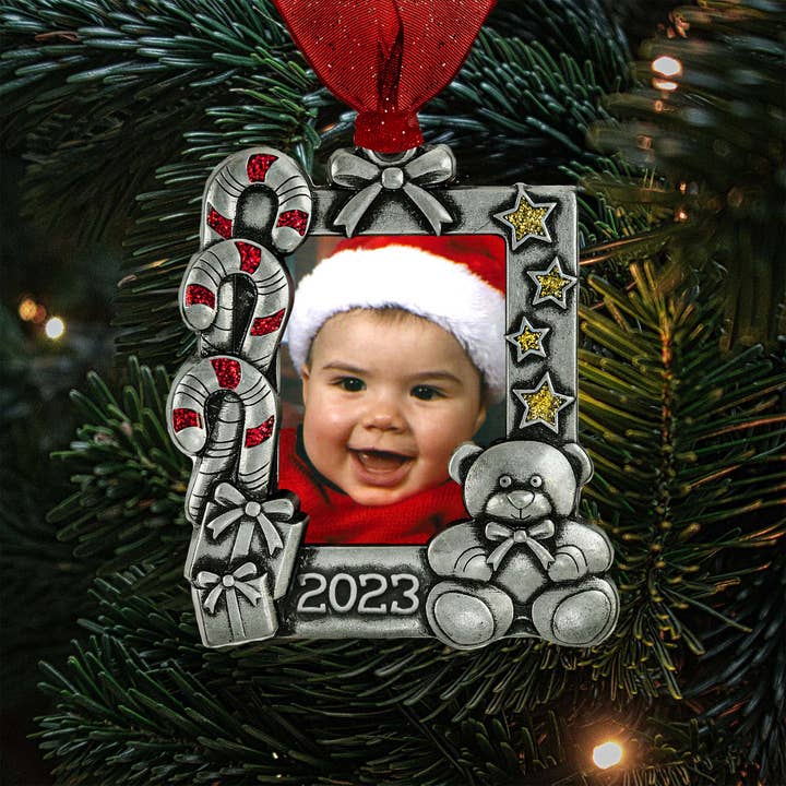 Gloria Duchin - Wholesale Ornament - Snoepstok Baby Foto Ornament3