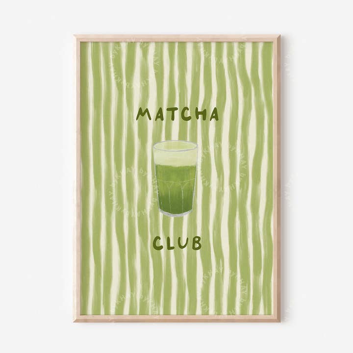 Matcha Club Print for wholesale by byKHAY