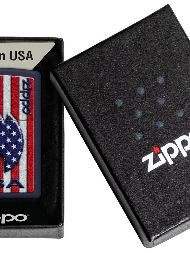 Zippo - 239 Patriotic Flame Design Genuine Lighter for wholesale by Zippo UK